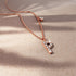 Solid 925 Sterling Silver Initial Crystal Personalised Alphabet Letter Necklace Rose Gold Filled